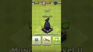 Upgrade monolith With gem 💎💎 #trendingshorts#ytshort #clashofclans#coc