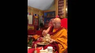 Mandala offering by HH Drikung Kabgon rinpoche