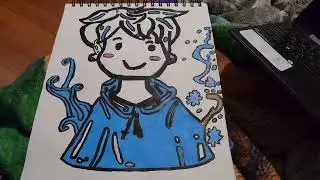 My Drawing Of Jack Frost This One Is Probably One Of My Favorites That I Did Recently.🩵❄️
