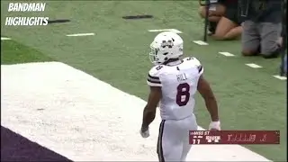 Kylin Hill Mississippi State vs Kansas State Highlights/ Week 2/ 232 Yards 3TD