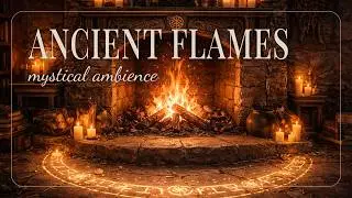 Fantasy Reading Ambience | Mystical Fireplace & Dreamy Music (1h)