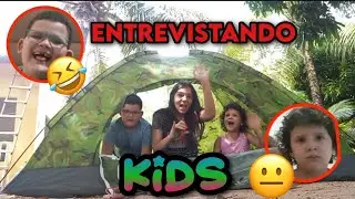 Entrevistando Kids (Júlia e Miguel)🥳⛺ 17/12/2025