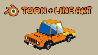 Blenderda Toon materiali va Line Art chiziqlari