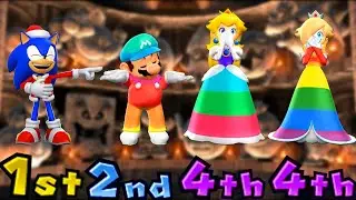 Mario Party 9 Boss Rush All Boss Battle Minigames With Sonic (Master Difficulty)