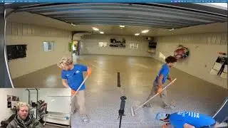 1800 SqFt Bloomington IL Shed Flake Floor