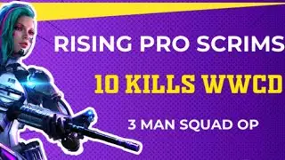 3 MAN OP 10 KILLS WWCD | RISING PRO SCRIMS | BR CYBER | TEAM BR