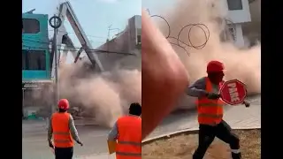 Demolición de una edificación casi desata una tragedia en SJL