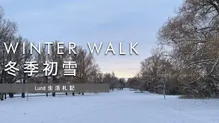 【Lund生活札記】2023初雪 ❄️ Winter walk in Lund