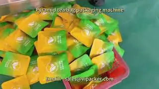 Guatemalan black tea pyramid tea bag packaging machine, herbal tea packaging machine #pyramidteabag
