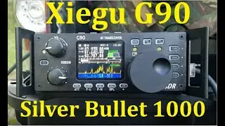 Xiegu G90 with the Wolf River Coils Silver Bullet 1000 Take It Along Antenna