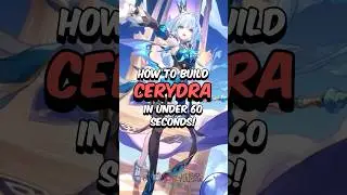 BEST CERYDRA BUILD - How to Build Cerydra in 60 Seconds #honkaistarrail #starrail #hoyoverse