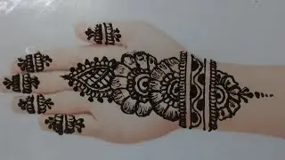 Mehndi designs | simple mehndi design |arabic mehndi design #mehndi #arabicmehndi #easymehndi 
