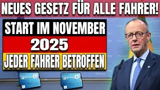 🚗 Neues Gesetz ab November 2025 &ndash; Dies betrifft JEDEN Fahrer in Deutschland!