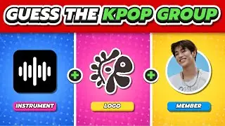 🎸 УГАДАЙТЕ KPOP ГРУППУ ПО 3 ПОДСКАЗКАМ!! (ИНСТРУМЕНТ 🎻 ● ЛОГОТИП 💫 ● УЧАСТНИК 👩🏻‍🎤)