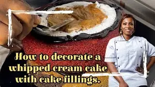 🎂HOW TO DECORATE A WHIPPED CREAM CAKE WITH YUMMY FILLINGS / Nigerian style 🍰🇳🇬