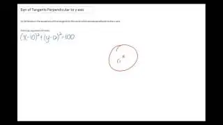 GCE O-Level A-Maths: Show Circle Touches Y-Axis Q1B,C