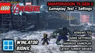 LEGO Marvel’s Avengers on Android | Winlator Bionic Setup + Gameplay Test (Snapdragon 7s Gen 2)