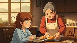 Returning to Childhood  The Smell of Fresh Bread & Grandma’s Voice in the Kitchen  Cozy Ghibli Style