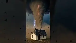 Monster Tornado with Massive Lightning