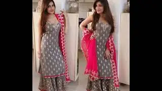 Grey Suit के साथ कैसा  दुपट्टा ले ? Punjabi Contrast Suits||Plain Grey Color Combinations Suits