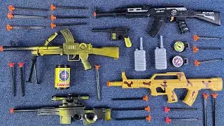 [Toy Gun ASMR] 4 Toy Guns Unboxing & Shooting Test | 9 Min Satisfying No Talking Review