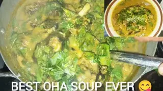 How To Cook Oha Soup with Cocoyam | Original Igbo Oha Soup Recipe (Step by Step)