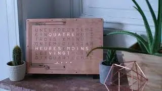 Brushed copper finish - WordClock by StarkAllister
