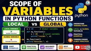 Scope of Variables in Python Functions | Local Variable vs Global Variable in Python