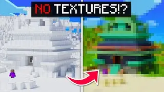 BUILDING a Minecraft House with NO TEXTURES (Impossible Challenge?!)