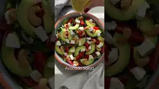 Avocado Salad 🥑🥑🥑 #easyrecipe #recipe #food #tasty #healthyfood #cheese #yummy #salad #shorts