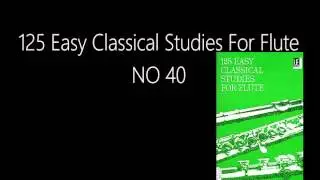 125 easy classical studies for flute no 40