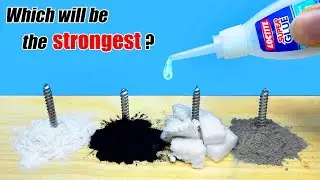 Experiment Comparing The Strength: Baking Soda, Styrofoam, Charcoal, Cement