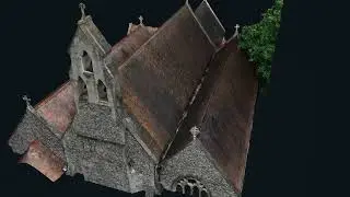 Church- Hovermap STX Data merged with M3E created mesh