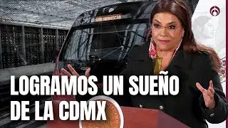 Clara Brugada celebra inauguraci&oacute;n del Tren Interurbano