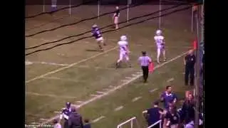 Crazy HS Football 75 yard TD  (Burrell Bucs @ Freeport Yellow-Jackets) 2014