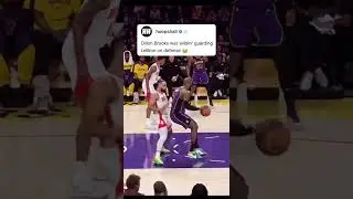 Dillon Brooks with the D on LeBron #lebronjames #defense