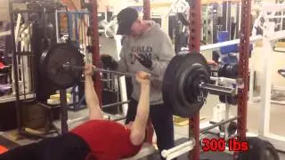 STG Strength and Power - Michael Petrella Benches 315 with Randy Roach Spotting