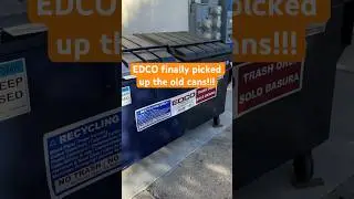 Private Hauler EDCO finally picked up the old City of SD trash bins