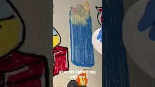 glue my BIC lighter🔥 rug with me #shorts