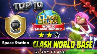NEW TOP 10  TH14 Clash World Qualifier Bases/ Space Station/TH14 War Base with Link /Clash of clans