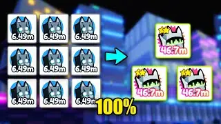 *NEW* 100% LEGENDARY TECHNO CAT FUSING COMBO! MOST INSANE METHOD! PET SIMULATOR X ROBLOX