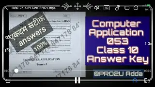 Computer Application class 10 Cbse Question Paper with Answers 2021