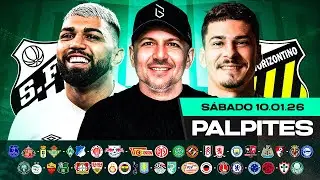 PALPITES DE FUTEBOL PARA 10 01 2026 (SÁBADO) | Boleiros Tips