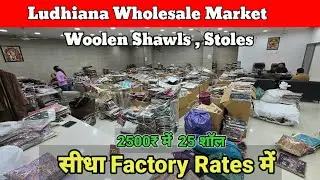 🇮🇳 गर्म शॉल, स्टोल का धमाका || Ludhiana Wholesale Market || PL Industries Ludhiana 