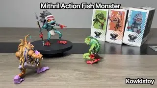 Unboxing✨Mithril Action Fish Monsters🔥Mini but with abdominal muscles😮 #actionfigures #mithrilaction
