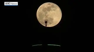 'Full-flower supermoon' lights up night sky