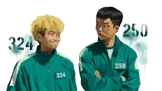 324 & 250 speed art [squid game]