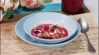 Recette facile : soupe de rhubarbe et griottes