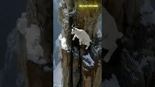 Adventurous Goat Skillfully Negotiates Steep Cliff, Avoiding Perilous Drop! 🐐⛰️ | Exciting Wildlife