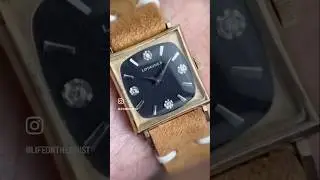 Manufactured in 1973, @longineswatches , black textured center dial with diamond hour markers